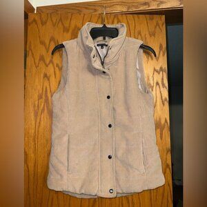 Beige Corduroy Puffer Vest Women’s Fall Cottagecore